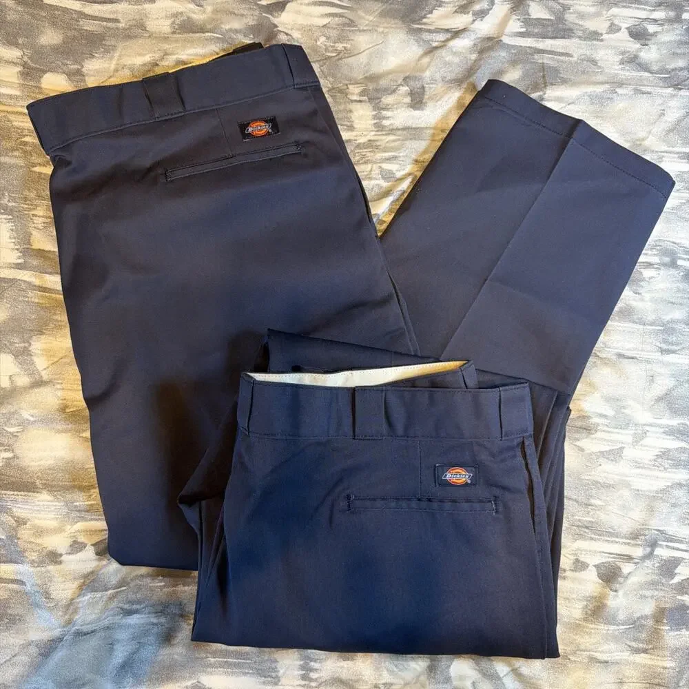Dickies 874 Original Fit Men’s Navy Blue Pants 44 x 30 Bundle Lot of Two 2